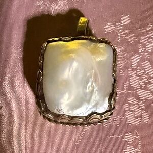 Enormous blister pearl in Sterling silver? Pendant.